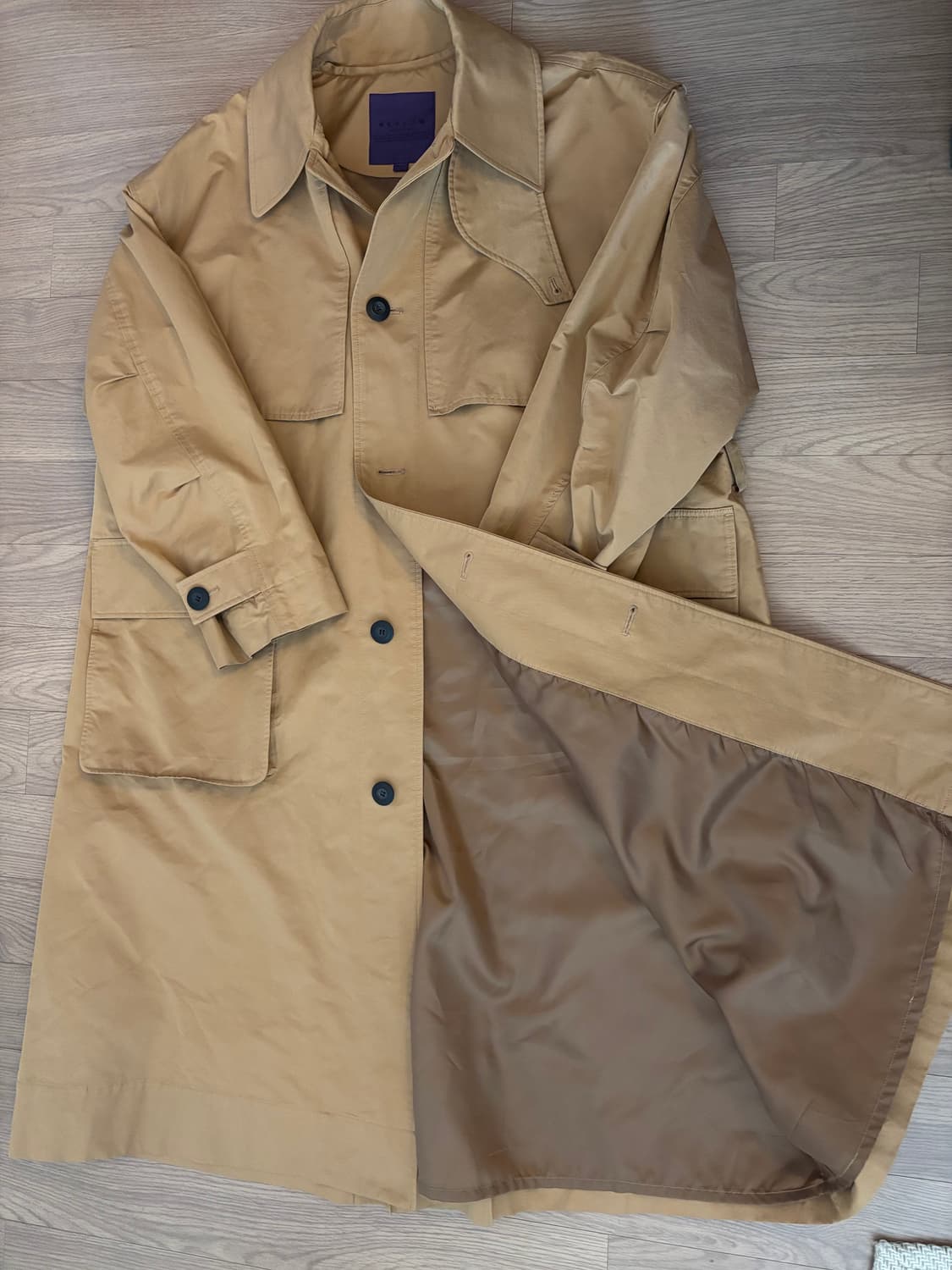 비슬로우 오버핏 야상코트 남성mL 상품이미지2