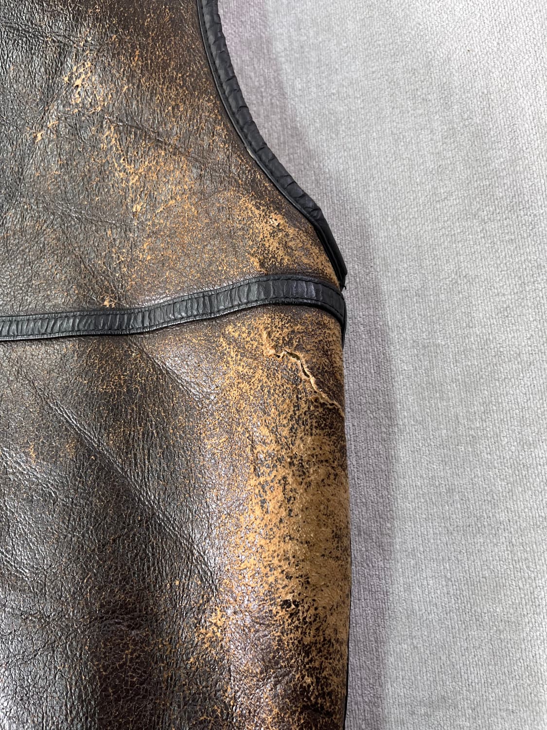 100 90s 미군 USA B-3 양털 무스탕 조끼 상품이미지6