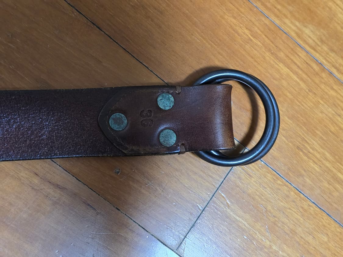 rrl 더블알엘 레더 더블 O링 벨트 36 상품이미지4