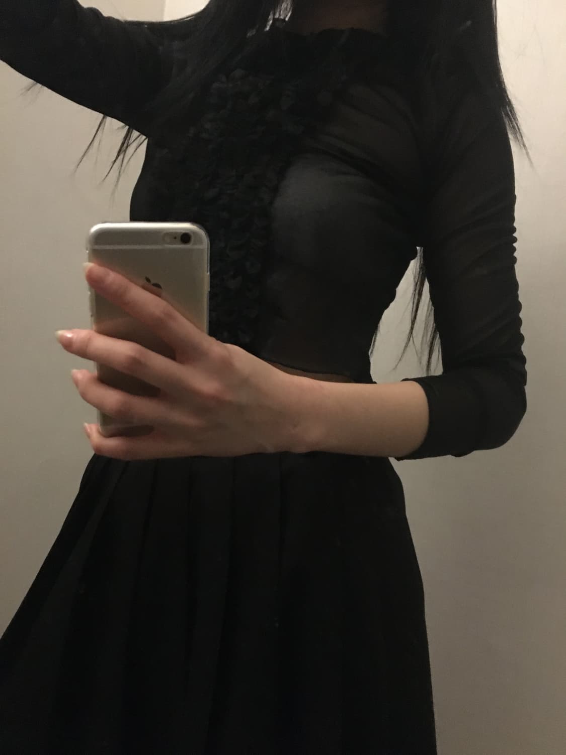 빈티지 셔링 시스루  상품이미지4