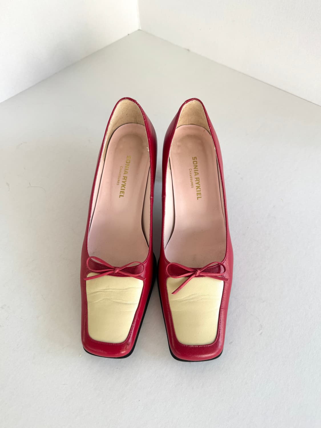 [Sonia Rykiel] 소니아 리키엘 리본 포인트 스퀘어 토 슈즈 상품이미지1