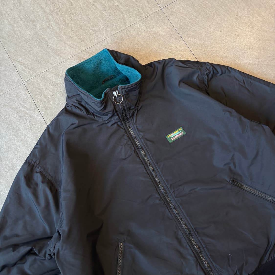 90s L.L.bean 90년대 생산 엘엘빈 블랙 웜업 자켓 상품이미지2