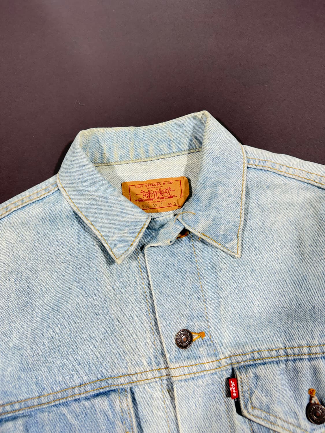 리바이스 90s USA 데님 트러커 자켓 상품이미지2