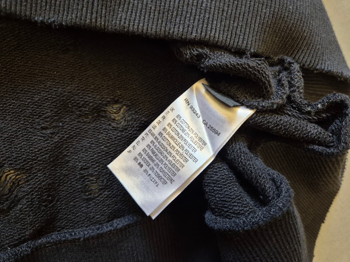 디젤 디스트레스드 스웻 셔츠 상품이미지7