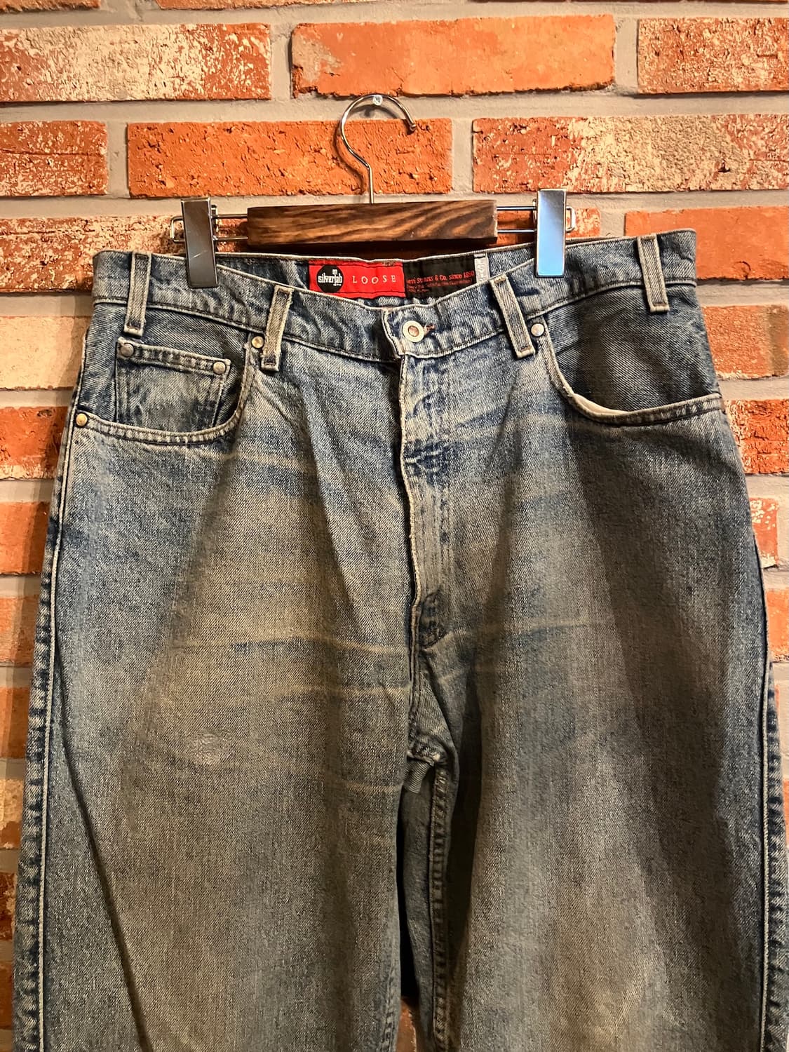 90s USA 빈티지 리바이스 실버탭 루즈핏 데님 팬츠 상품이미지3
