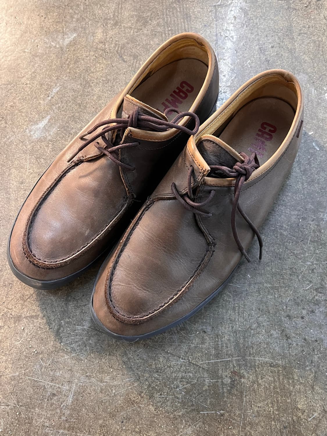 캠퍼 Camper 가죽 캐주얼 슈즈 브라운 270 상품이미지1