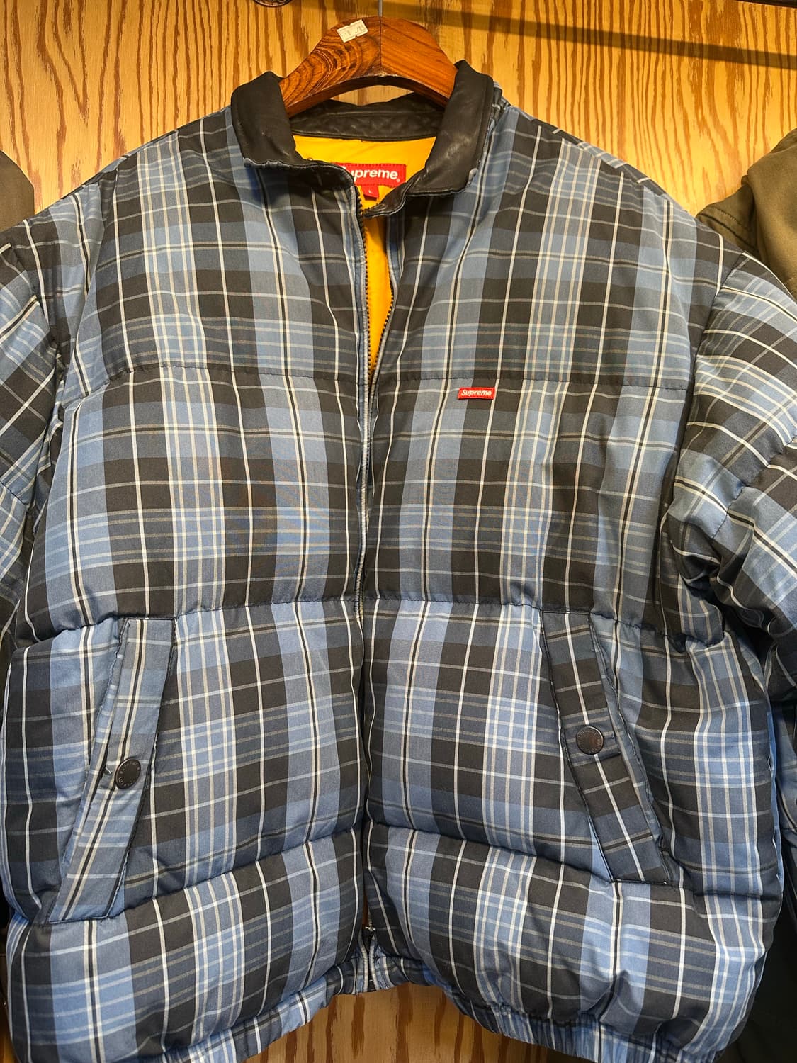 슈프림 체크 푸퍼 패딩 자켓 상품이미지2