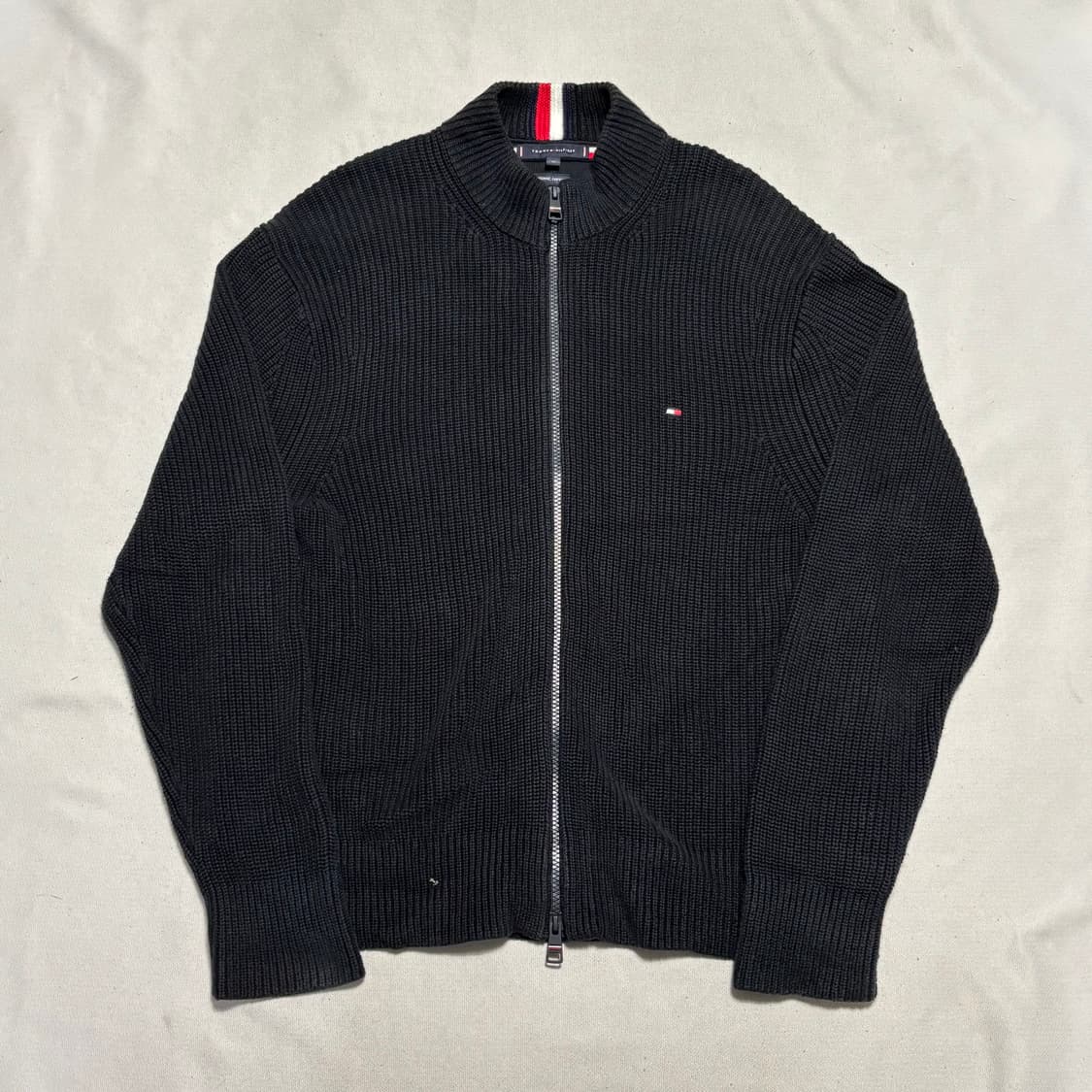 타미힐피거 와플 니트 집업 상품이미지3