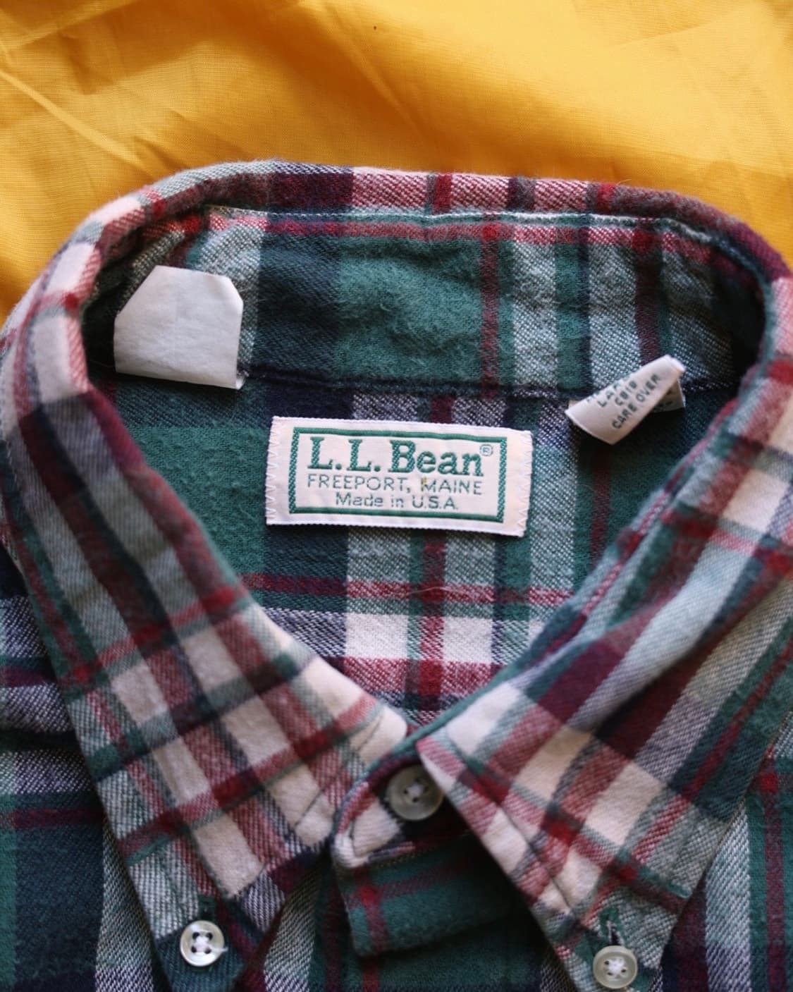 에디바우어 Late7~80s 플란넬 버튼다운 셔츠 상품이미지3