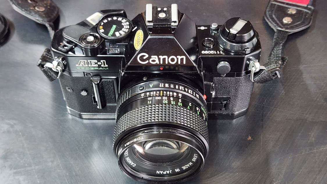 캐논 AE-1P 필름 카메라 + FD 50mm f1.4 렌즈 상품이미지1