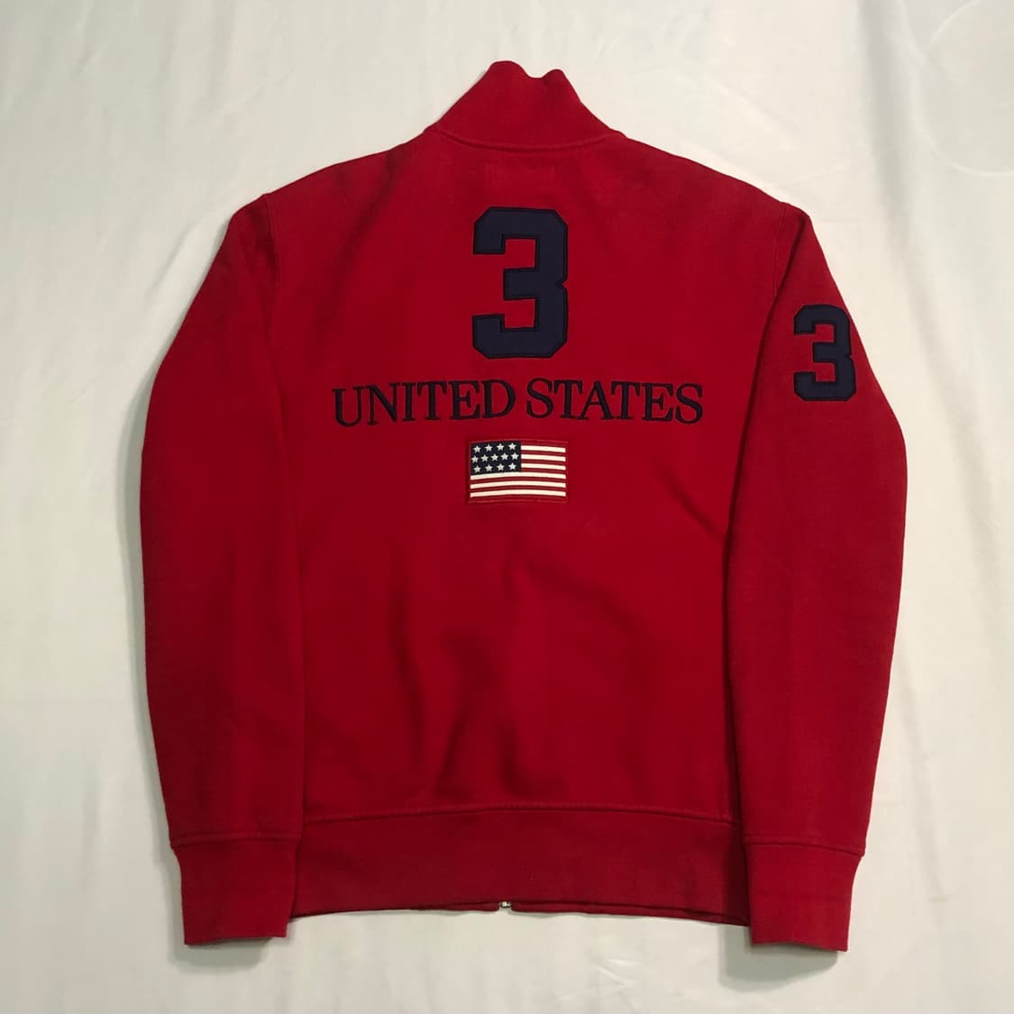 폴로 랄프로렌 USA 성조기 레드 집업 상품이미지2