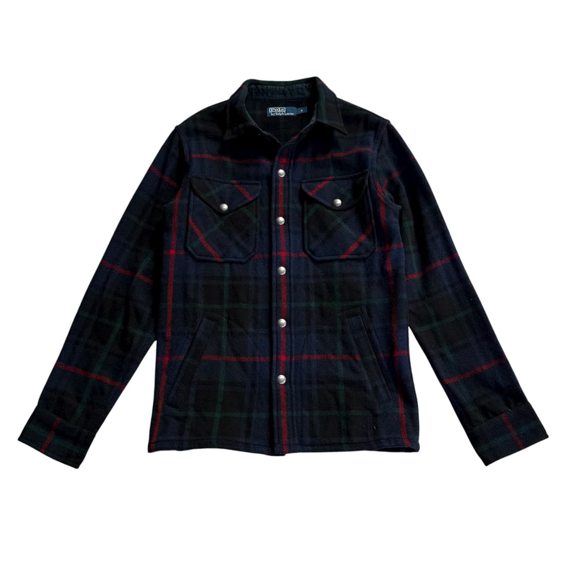 폴로 체크 울 셔츠 자켓 상품이미지1