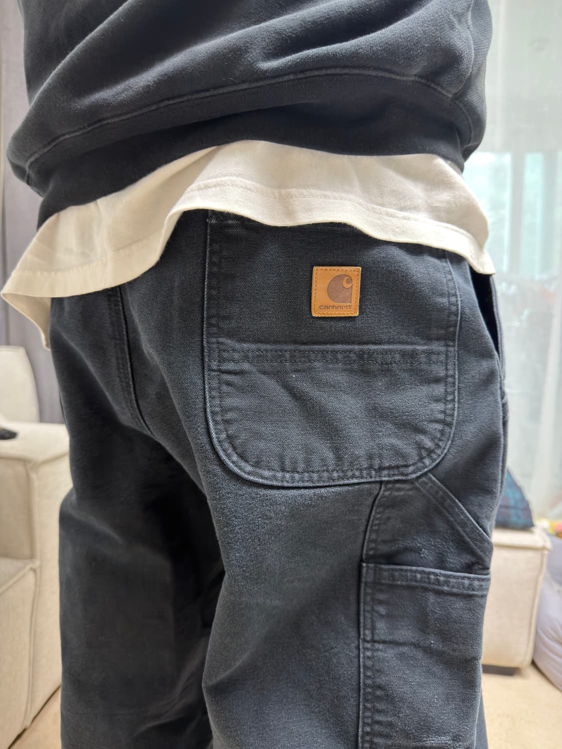 칼하트 카펜터 b11 blk 40x30 상품이미지2