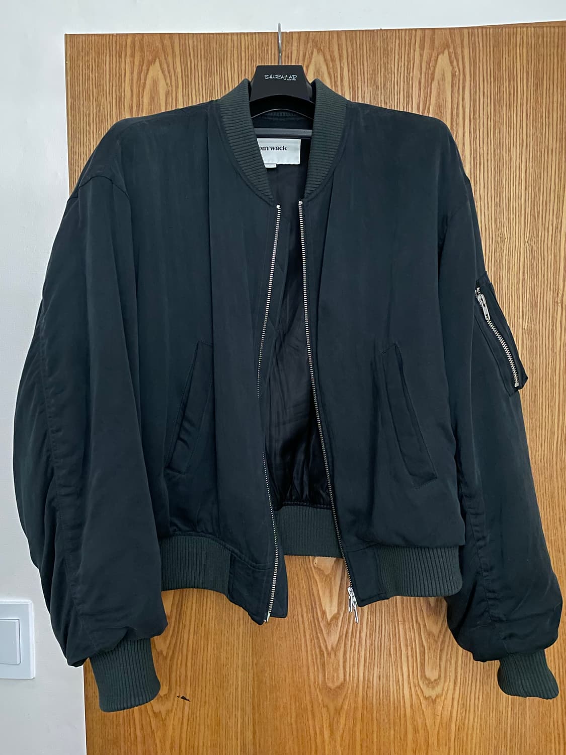 토니웩 레이온 트윌 봄버 자켓 [카본] 상품이미지2