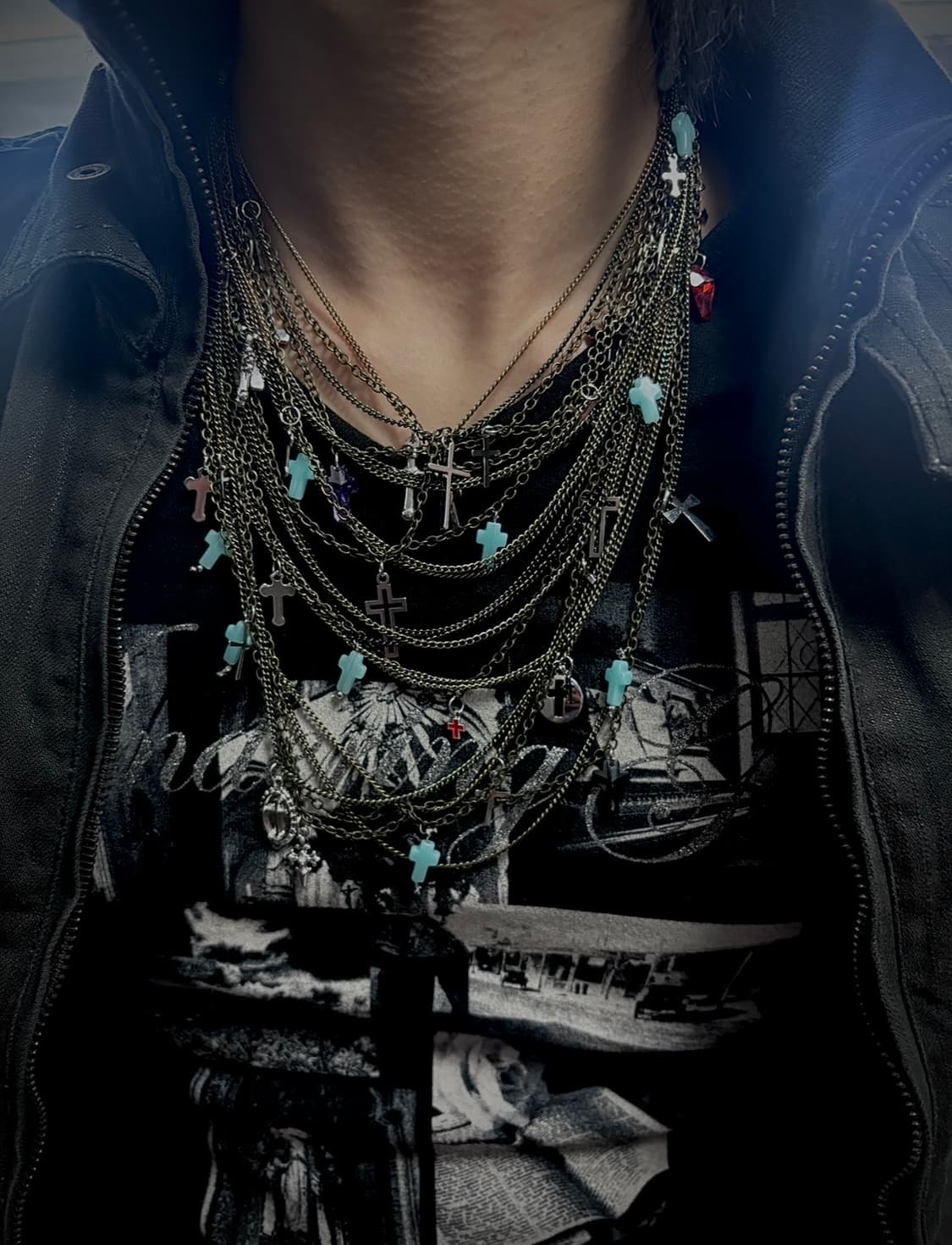 TTF✳️v-kei vintage hand made necklace 상품이미지4