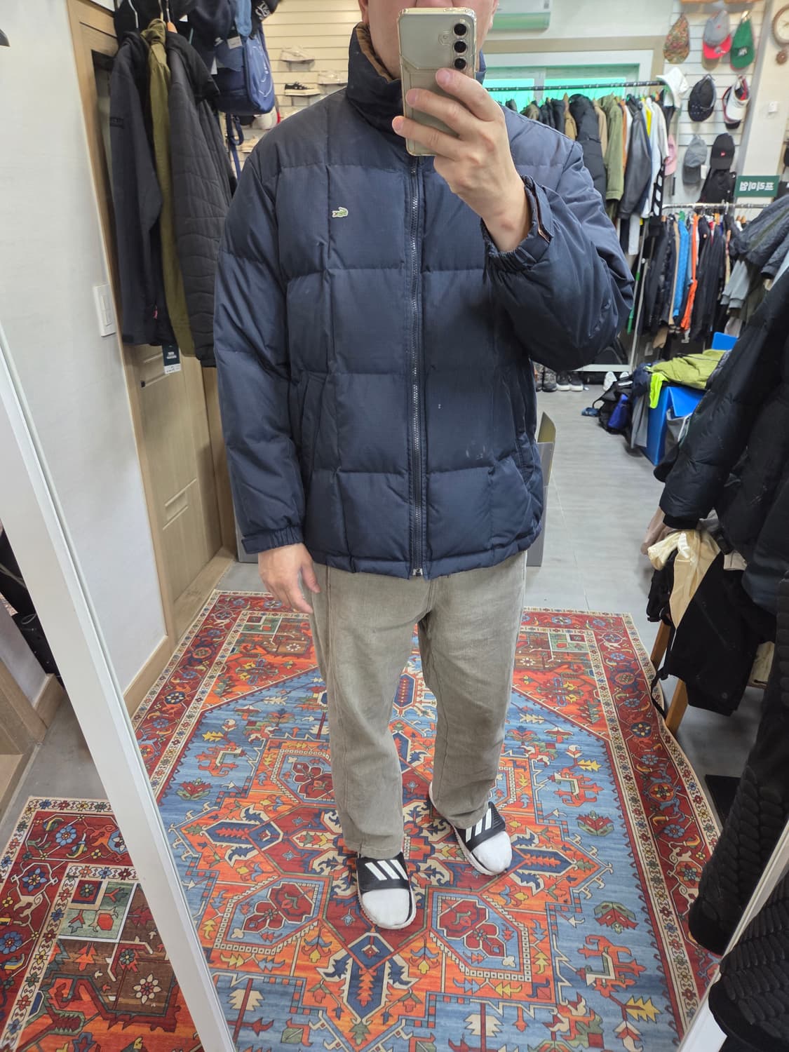 라코스테 덕다운 패딩 L 상품이미지6