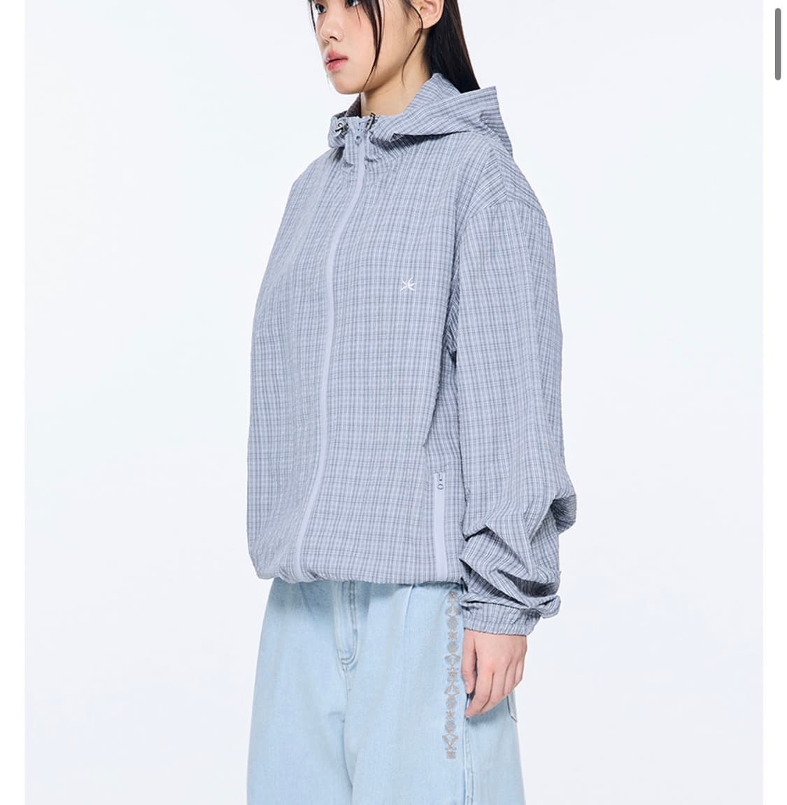 TCM check windstopper (sky blue) 상품이미지3