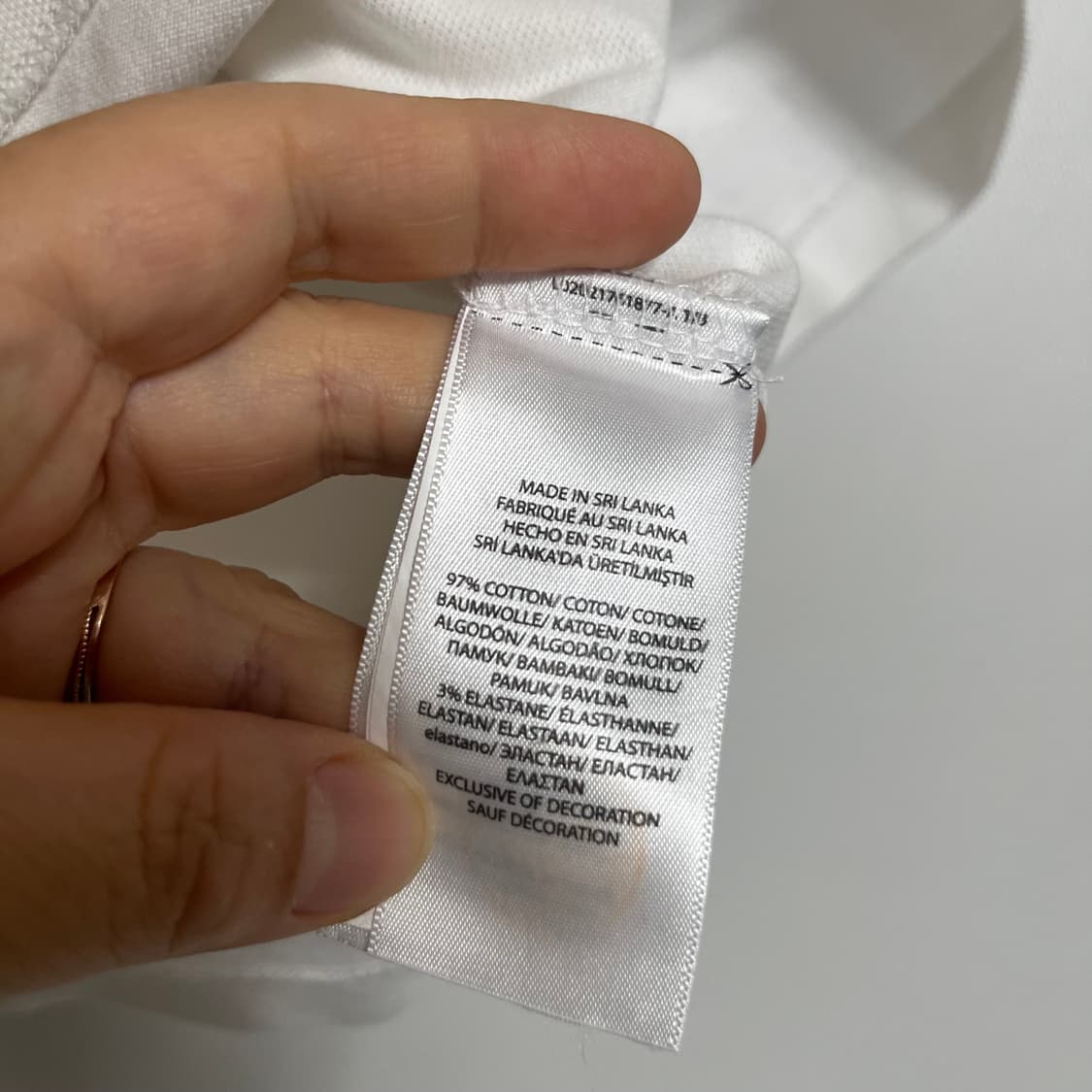 폴로 랄프로렌 화이트 카라 반팔 티셔츠 m 상품이미지3