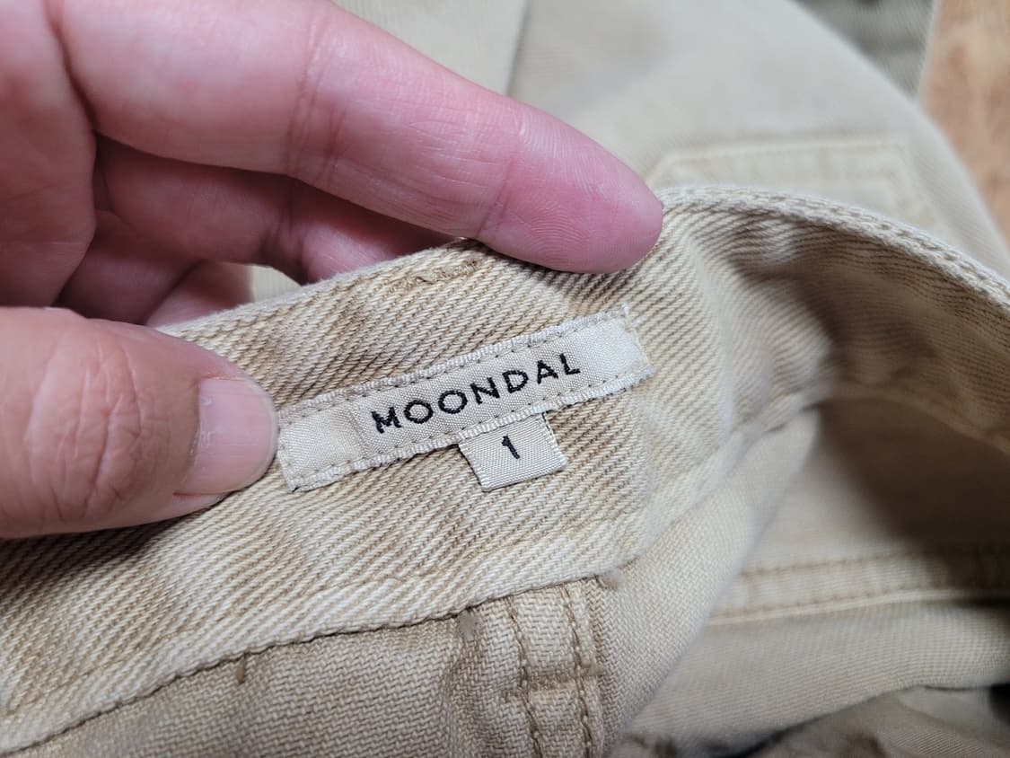 문달(MOONDAL) 다잉 핀턱 데님팬츠 55 새상품 상품이미지9