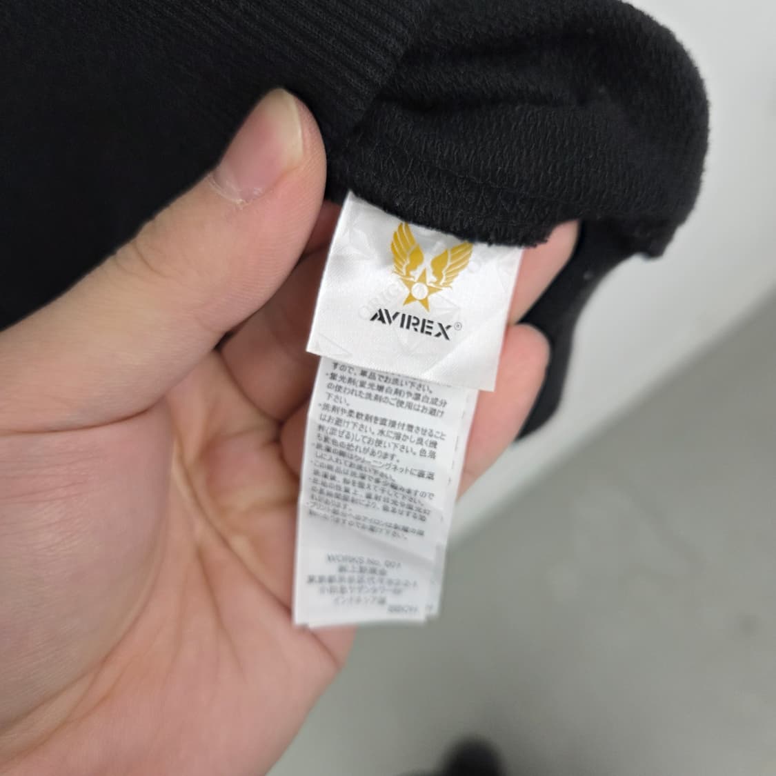 아비렉스 소매 레터링 맨투맨 남m 상품이미지6