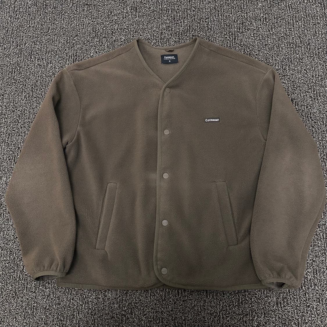 커버낫 후리스 가디건 자켓 브라운 S 상품이미지1