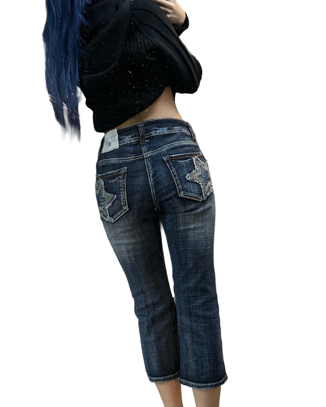 빈티지 데님 8부 팬츠 상품이미지4