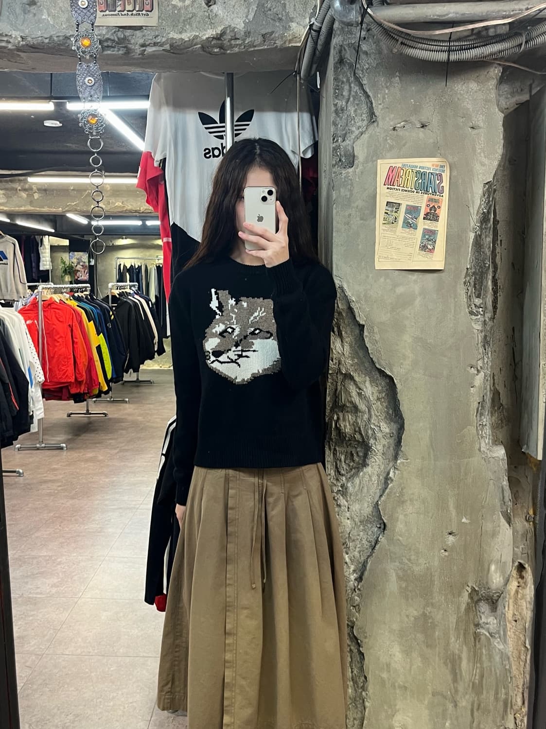 메종키츠네 니트 블랙 XS #csz1980 상품이미지2