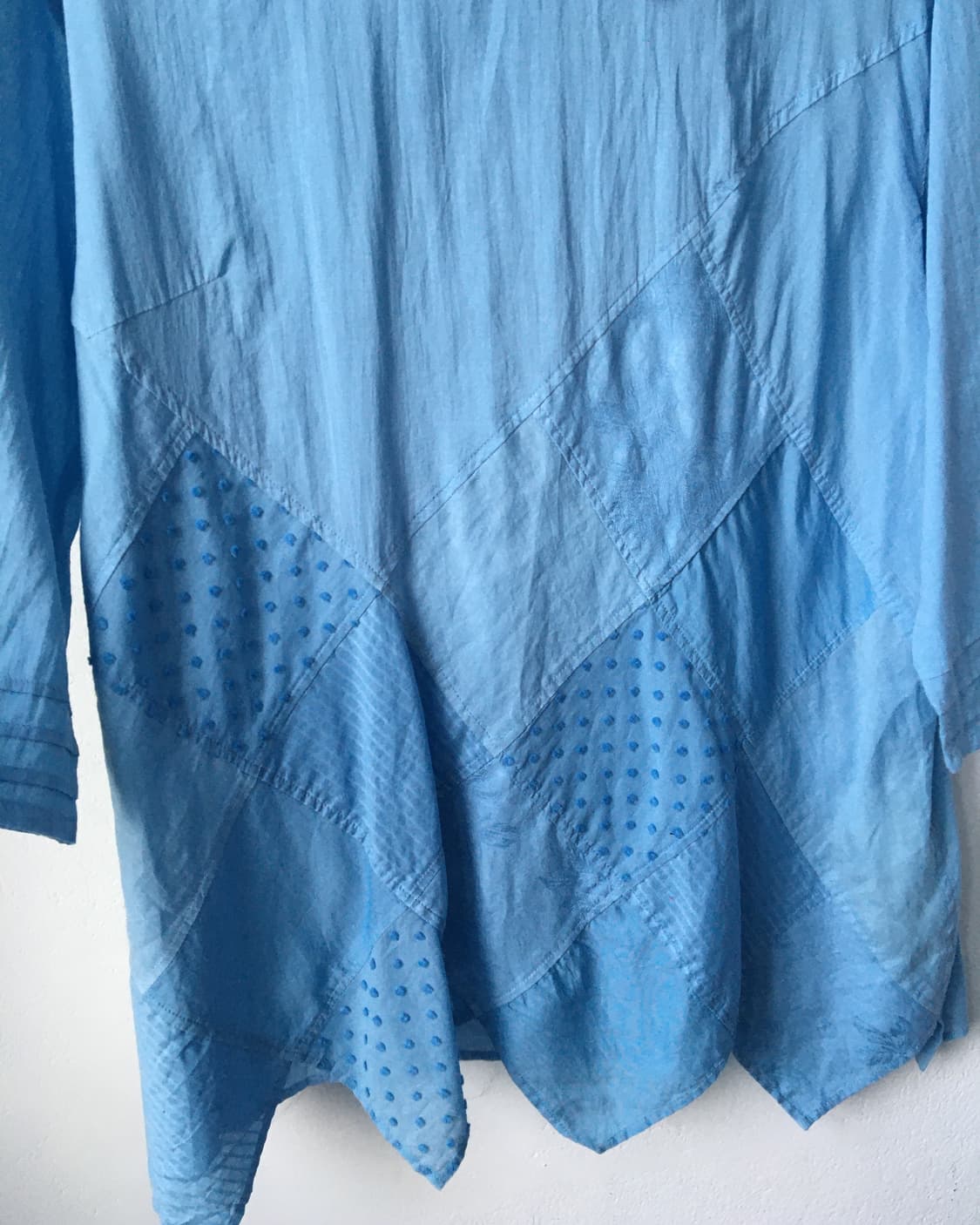 Patch work point blouse 상품이미지4