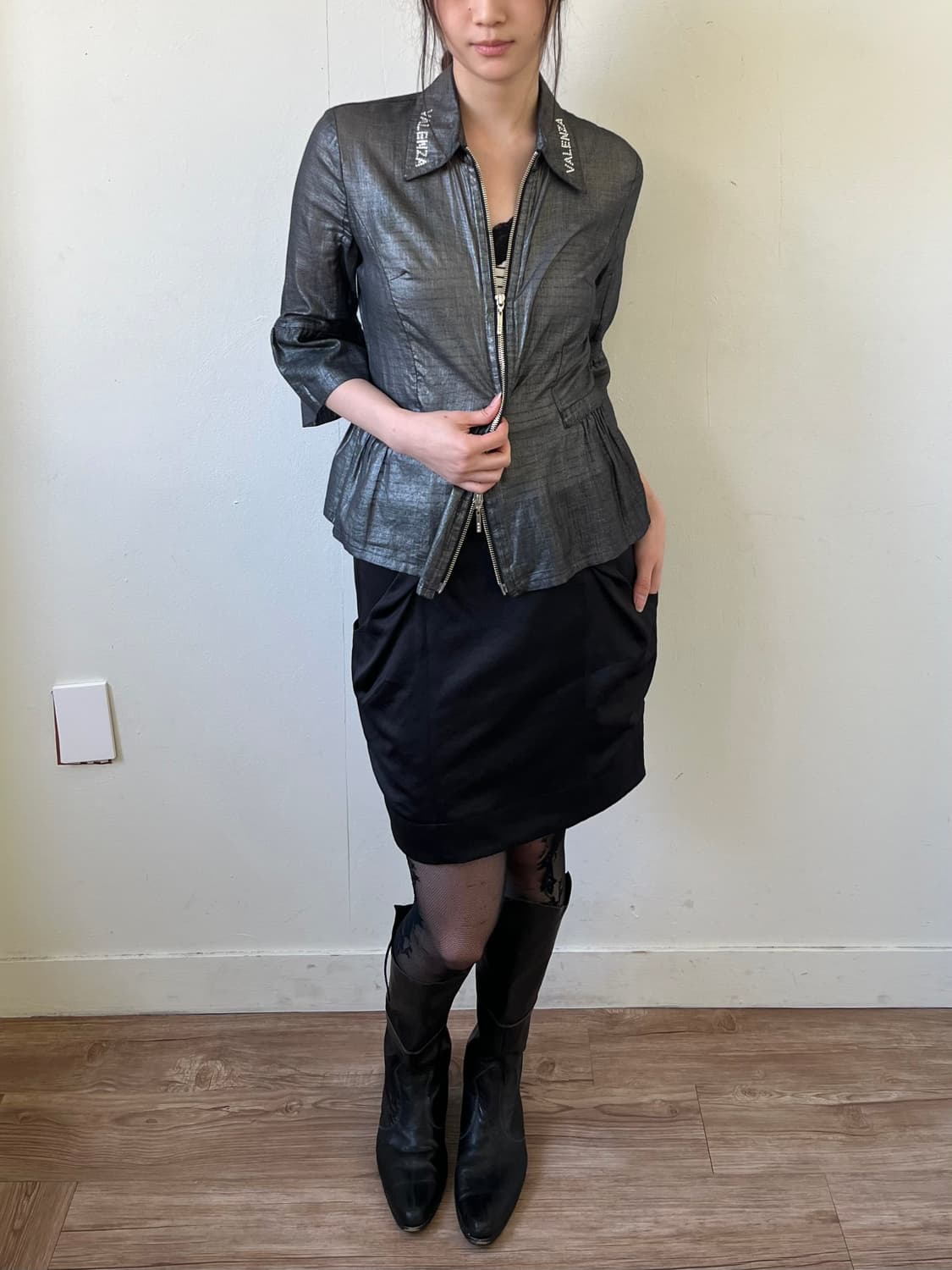 VALENZA 시스루 셔츠 자켓 상품이미지5