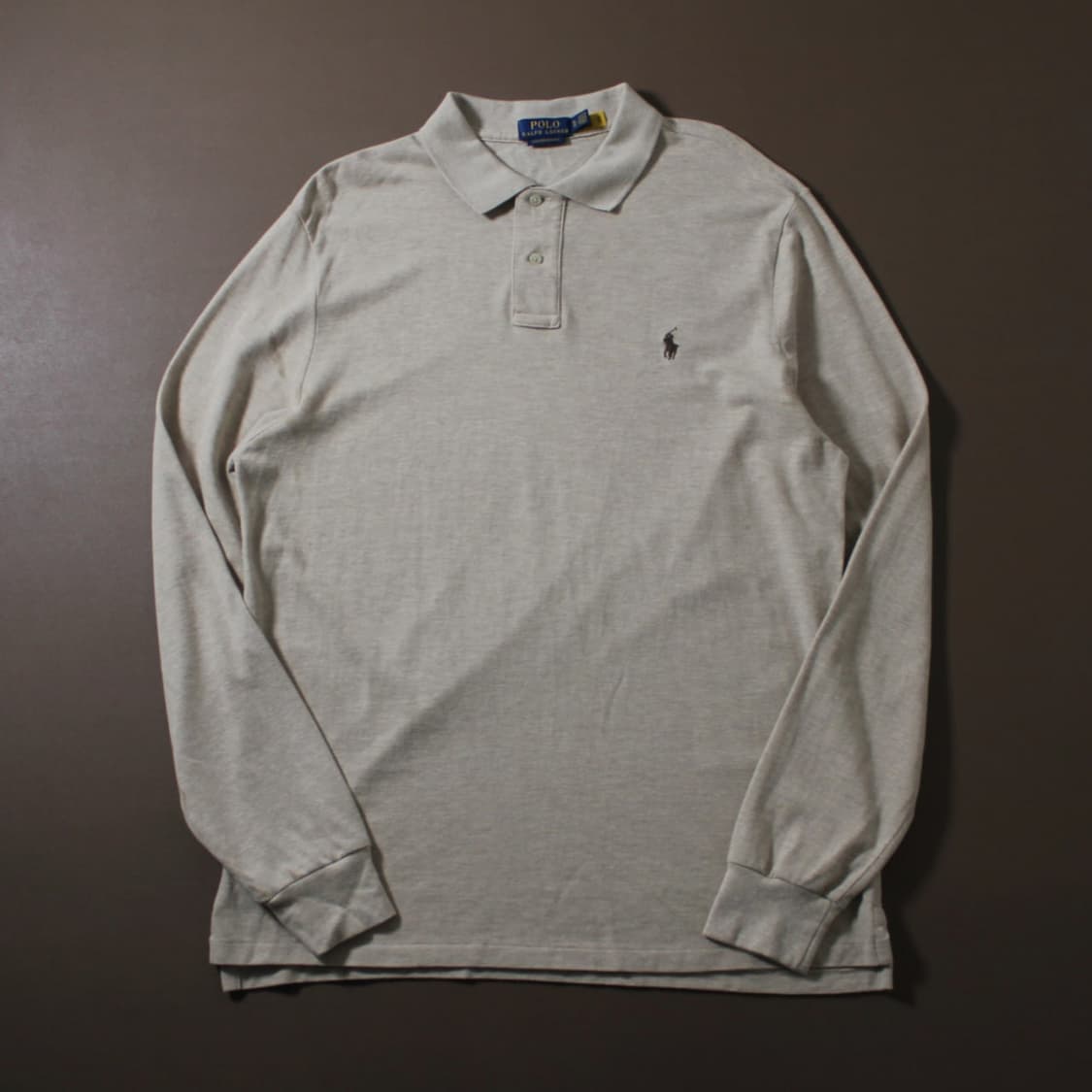 Polo 폴로 랄프로렌 오트밀 카라 롱 슬리브 (QR인증) 상품이미지1
