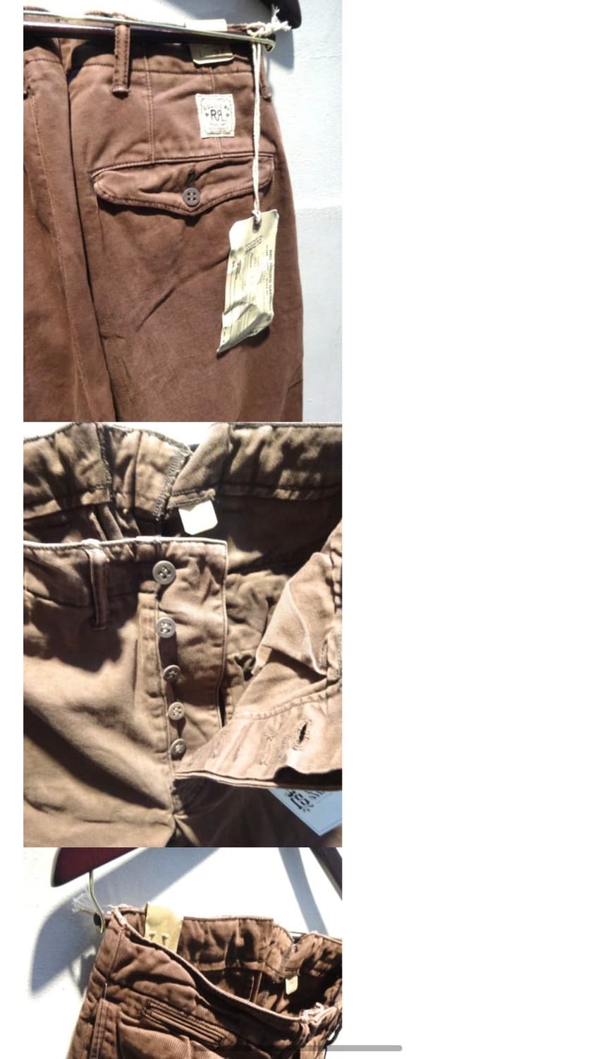 rrl 더블알엘 브라운 워크 치노 팬츠 상품이미지5