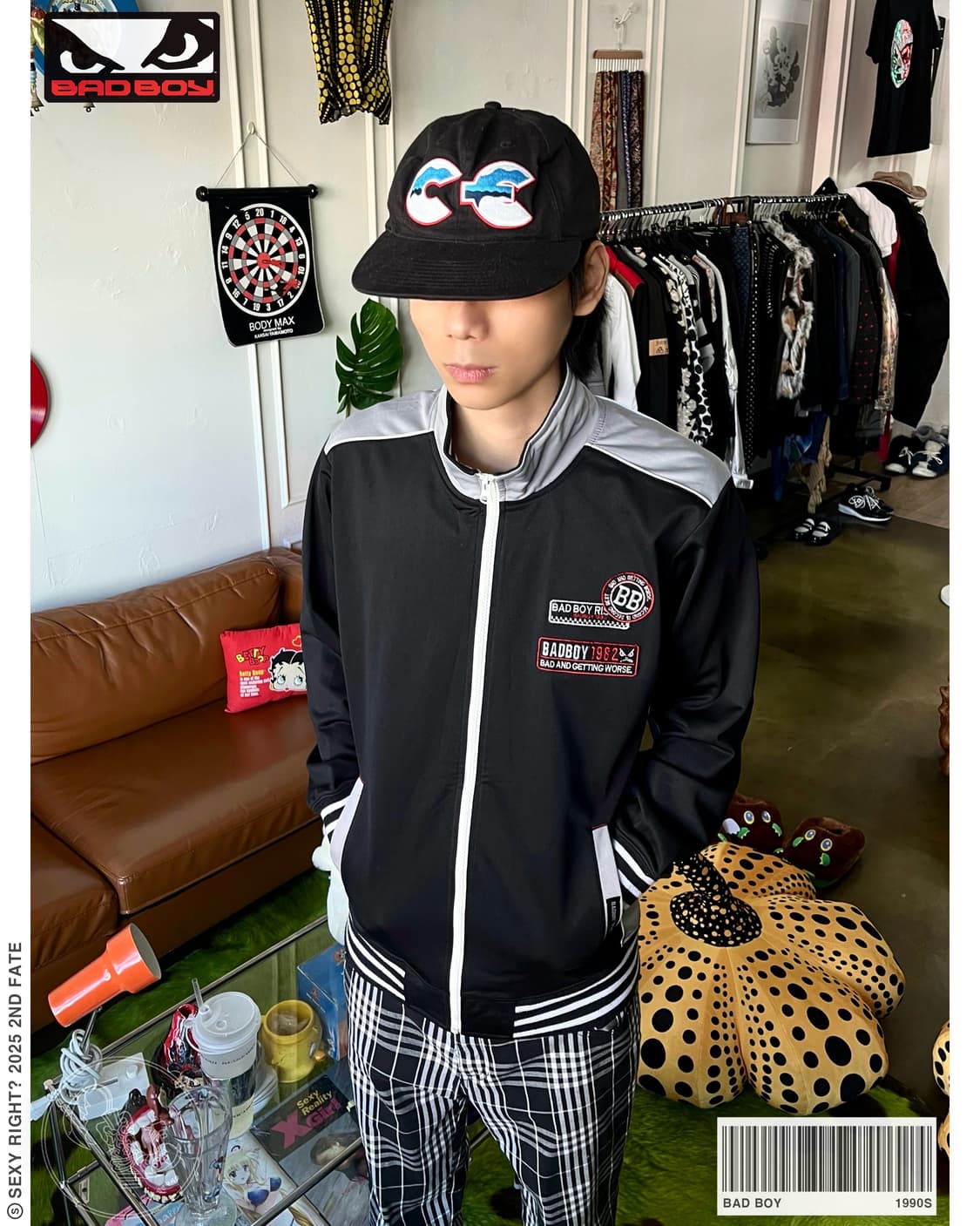 90s BAD BOY Multi Patch Y2K Track Jacket 상품이미지1