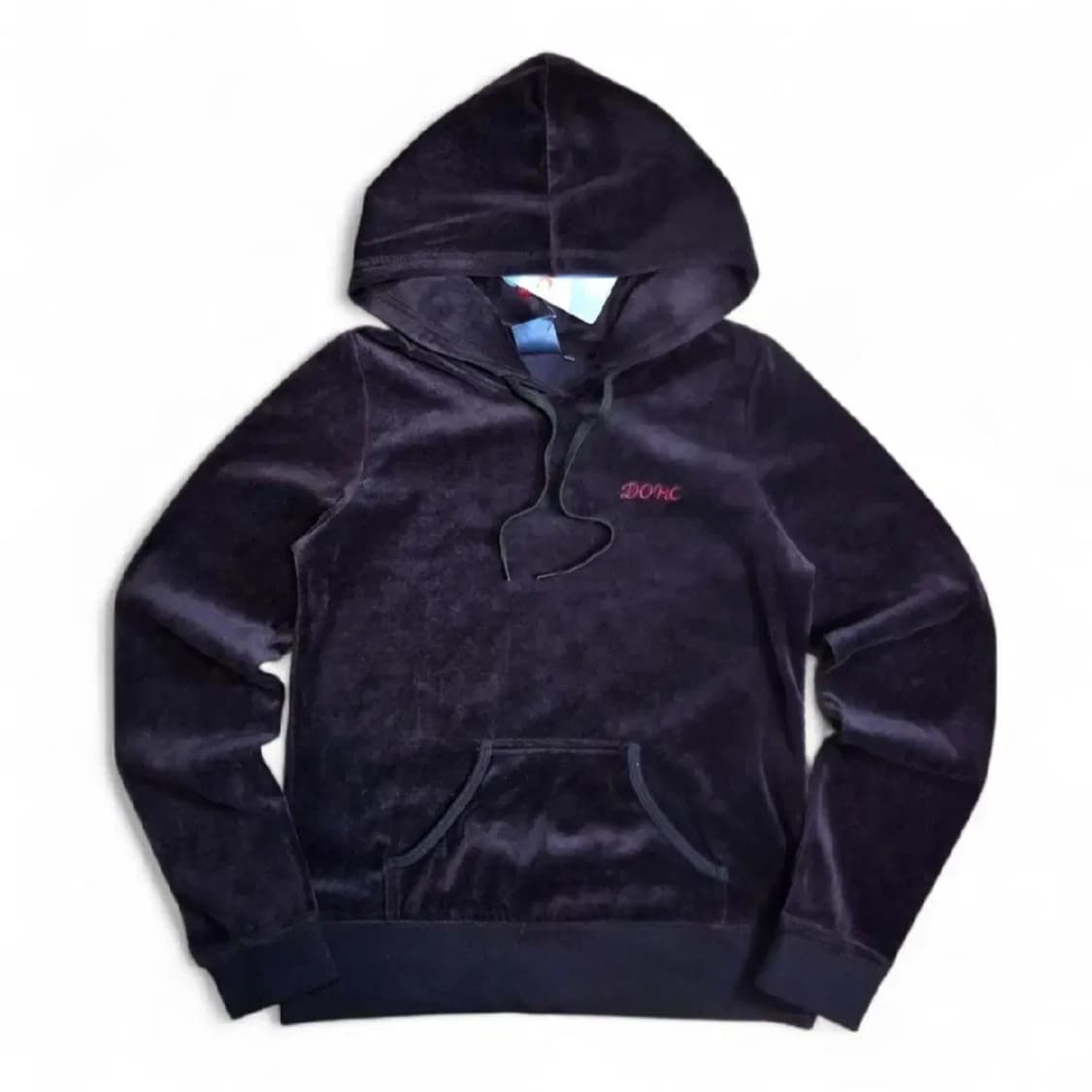 [새상품] Y2K DOHC 스몰로고 벨벳 후드티 (S) 상품이미지1