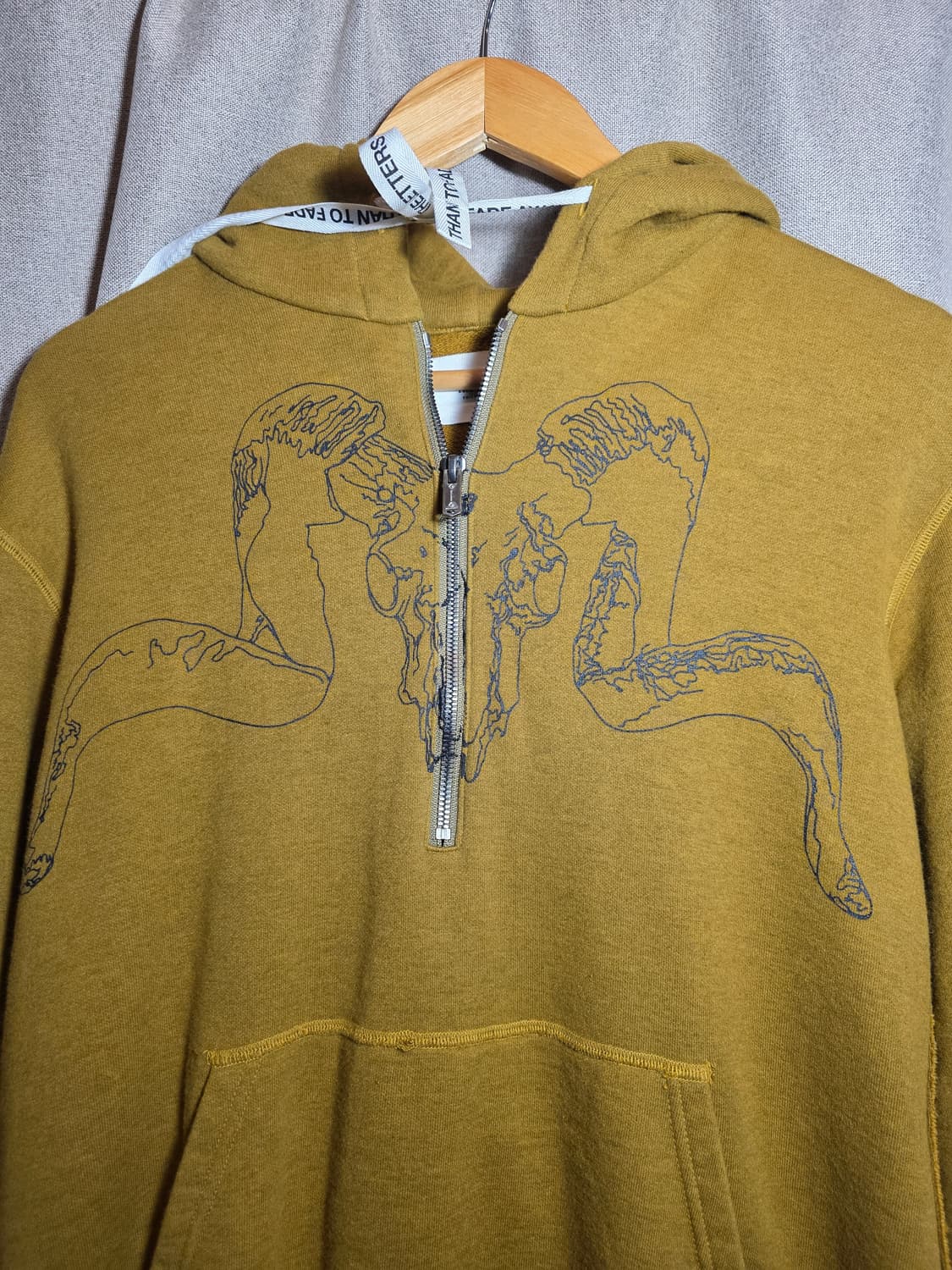 The letters 18ss harf-zip hoodie 상품이미지4