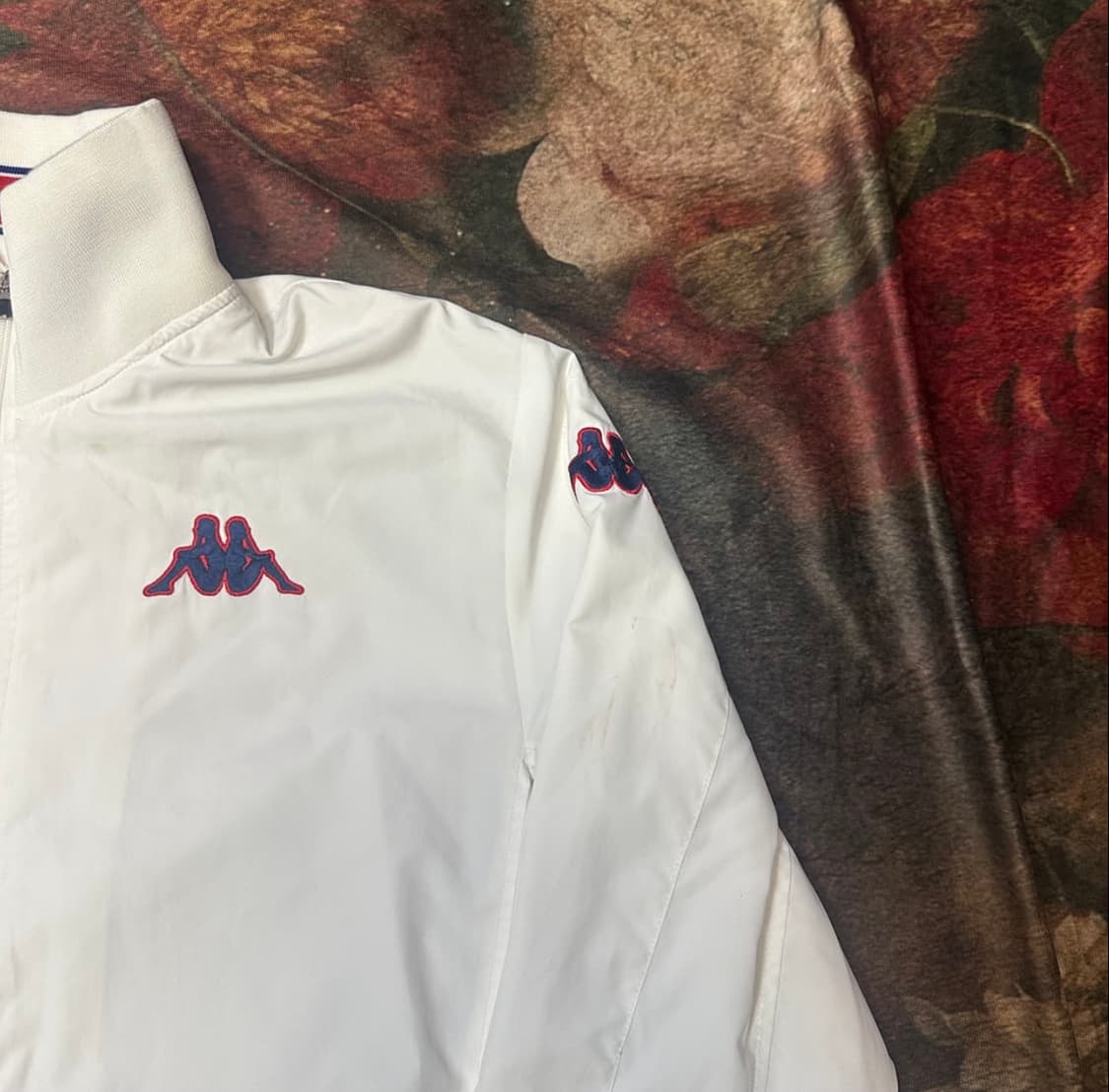 카파 빈티지 올드스쿨 잉글랜드 화이트바람막이 XXL 상품이미지2