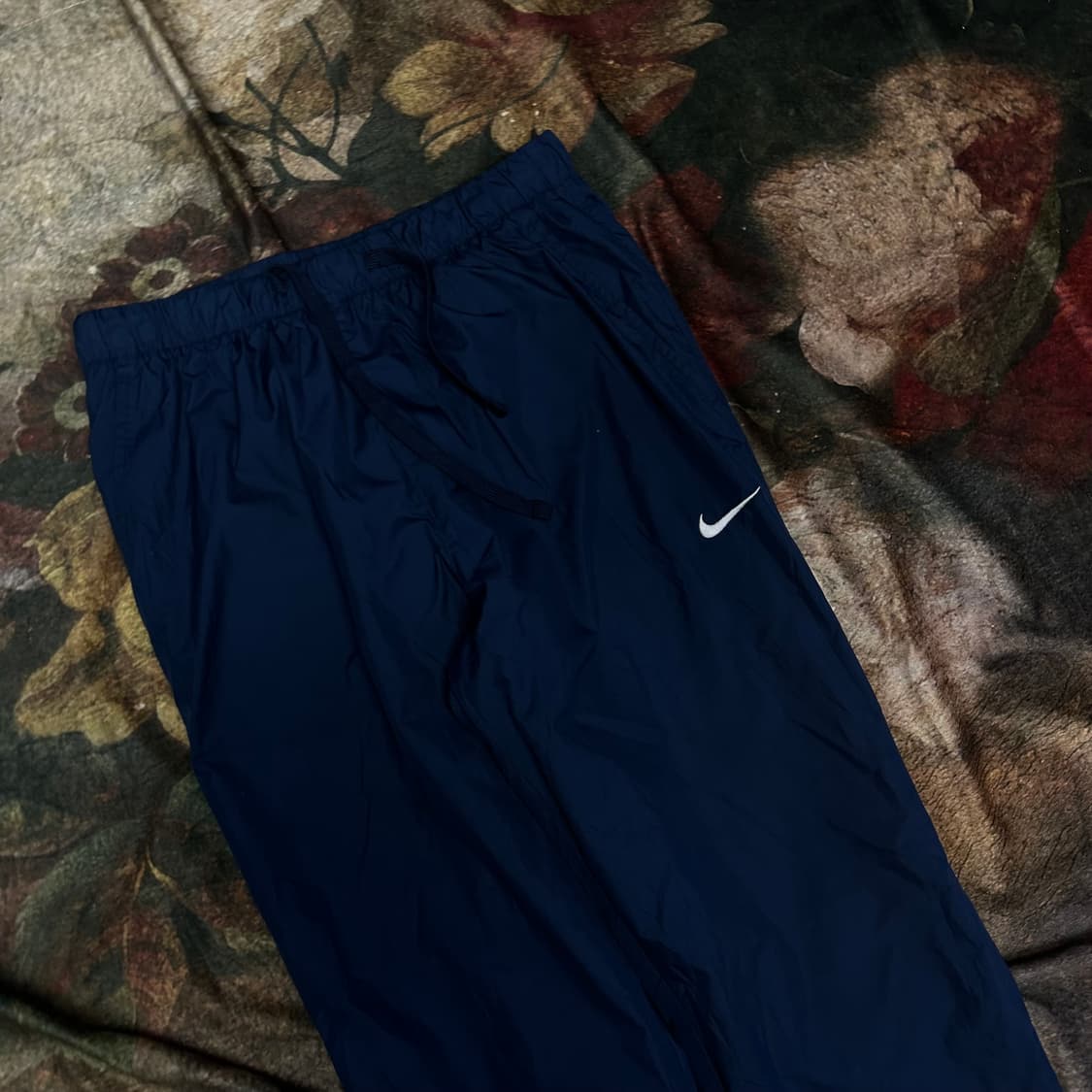 나이키 빈티지 화이트 스우시 스몰로고 네이비트랙팬츠 M 상품이미지2