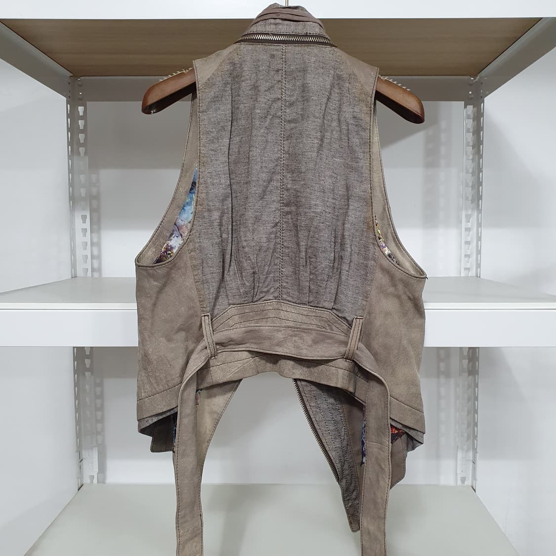 Tankus 그런지 램스킨 양가죽 베스트 조끼 상품이미지10