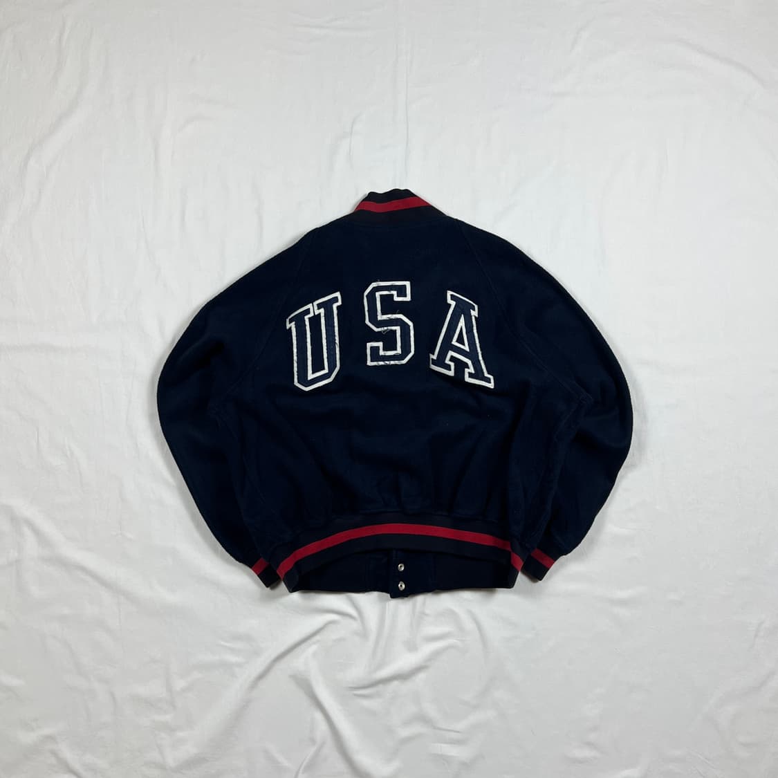 90‘s 폴로랄프로렌 usa 성조기 로고 플리스 자켓 상품이미지1