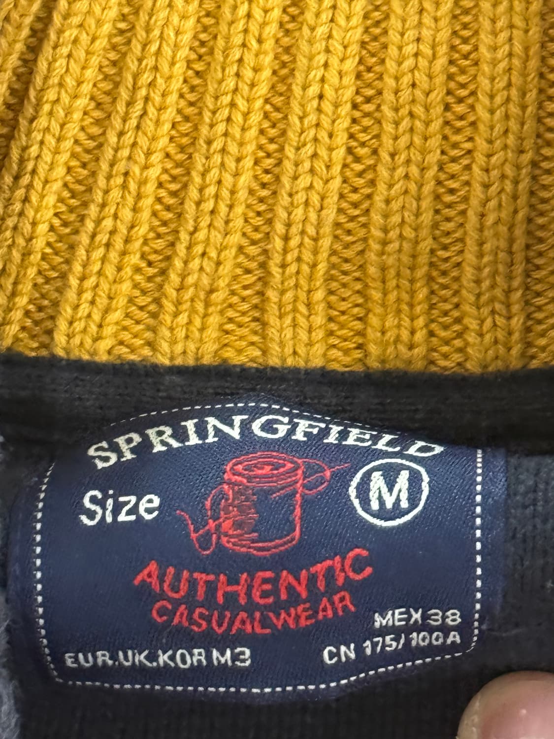 스프링필드 코튼 니트 M 상품이미지3