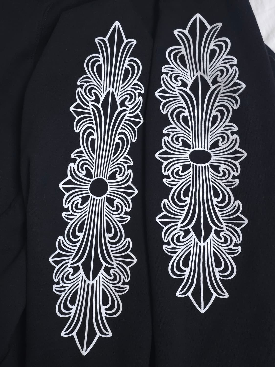 [XL] 크롬하츠 홀스슈 플로랄 헤비웨이트 후드집업 블랙 상품이미지5