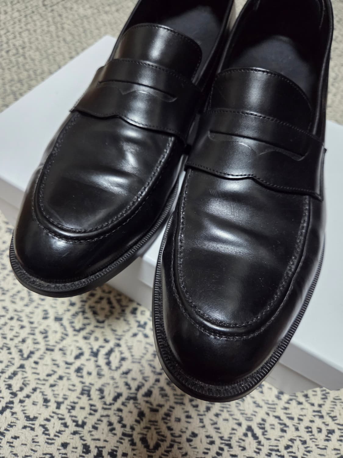 무신사 스탠다드 페니 로퍼 블랙 275 상품이미지2