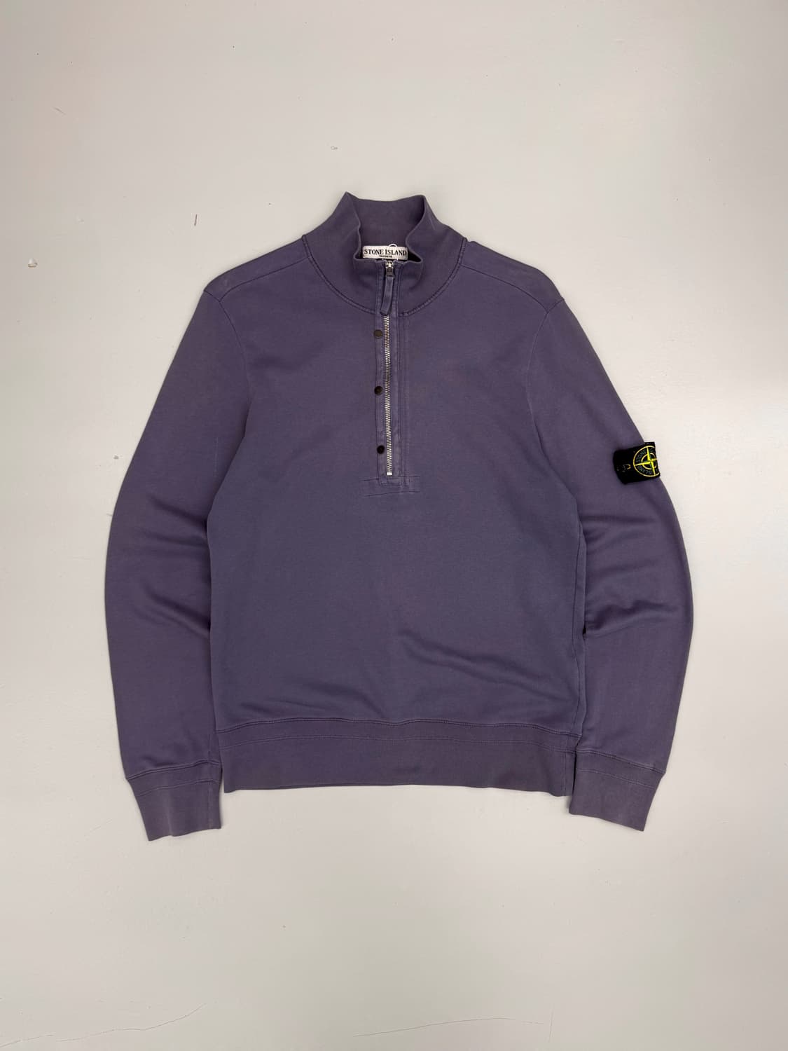 스톤아일랜드 09ss 가먼트다이 쿼터집 코튼 니트 상품이미지1