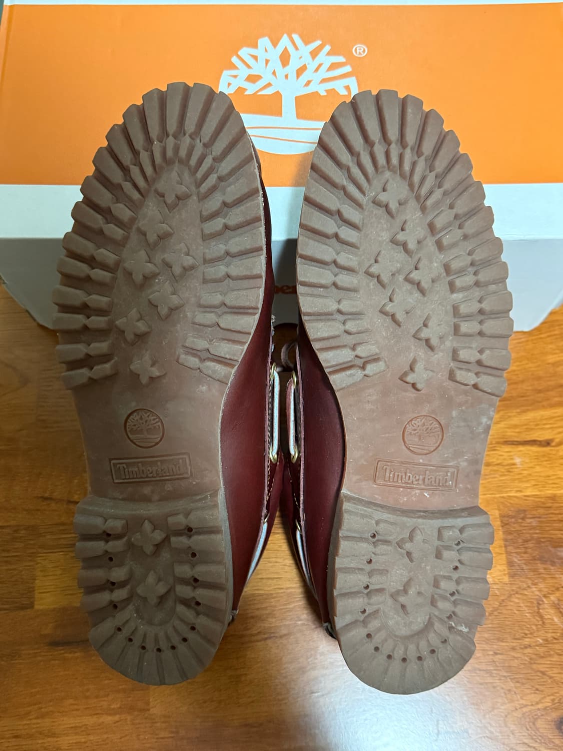 팀버랜드 남성 클래식 3아이 보트슈즈 버건디 상품이미지3