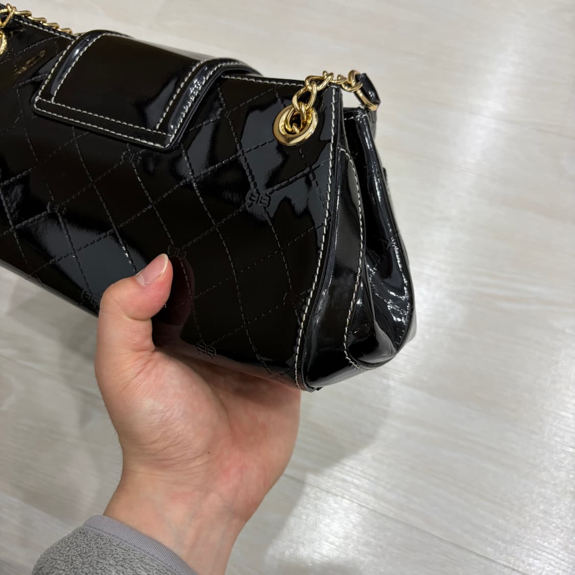 발렌시아가 에나멜 토트백 숄더백 가방 상품이미지5