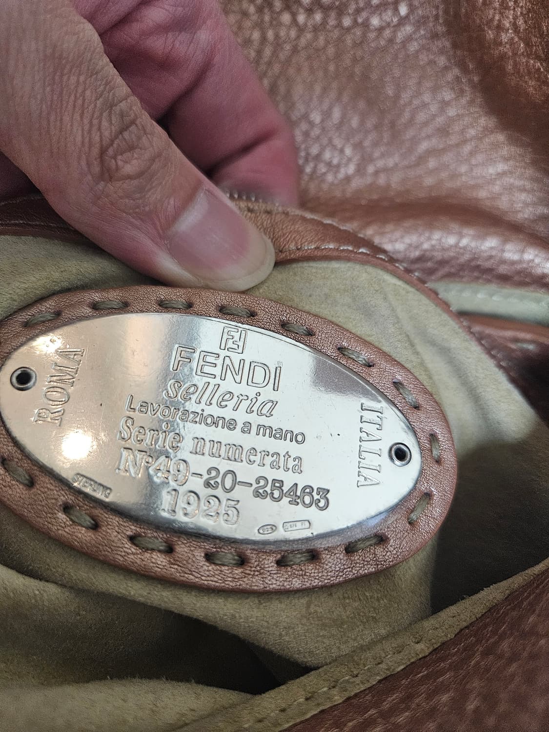 2000s 펜디 셀러리아 비즈 시퀸 바게트백 상품이미지7