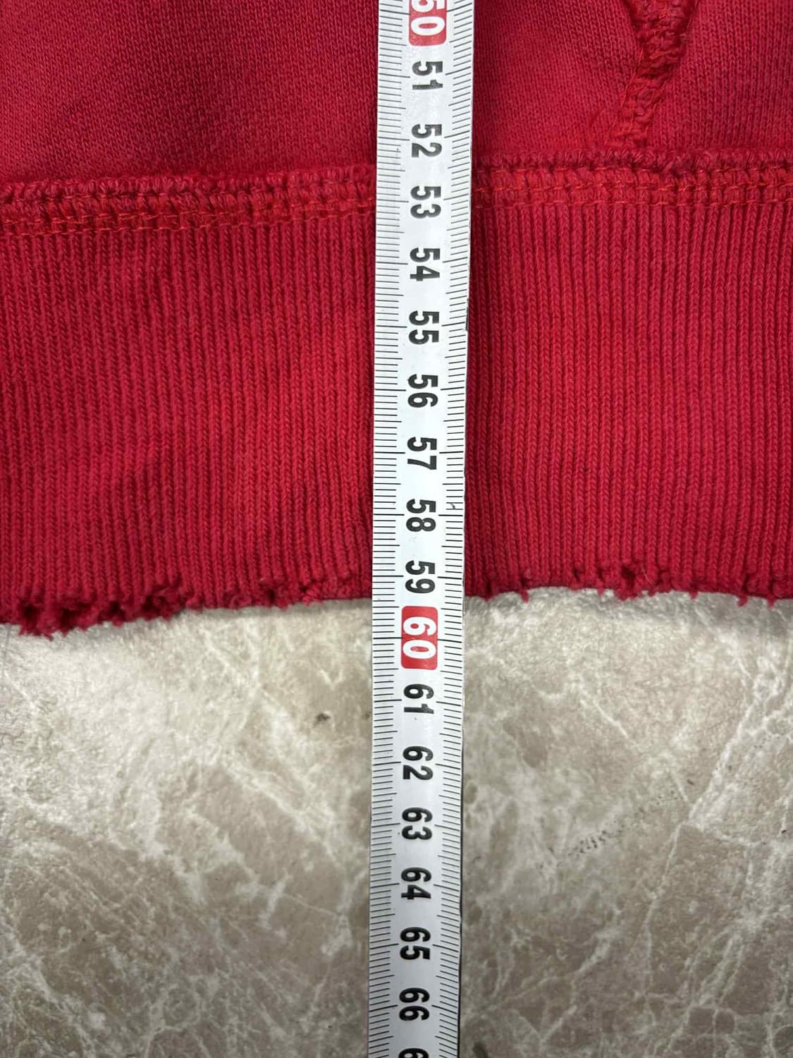 아베크롬비 y2k 올드스쿨 레드 스웻 후드집업 희귀져지(S) 상품이미지5