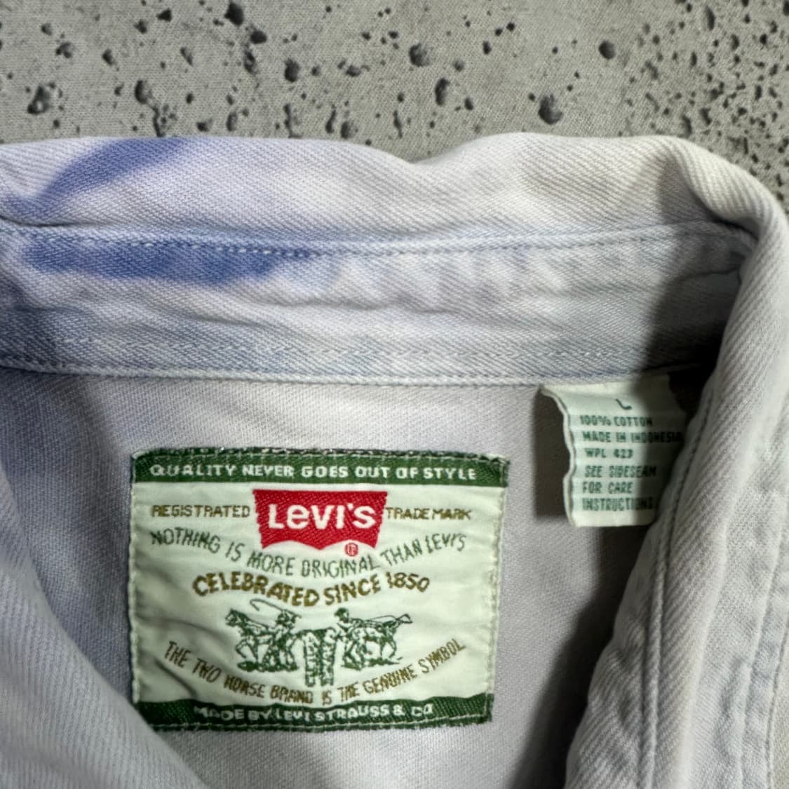 ✨ (바배) 리바이스 90s 투포켓 타이다이 데님 셔츠  상품이미지3