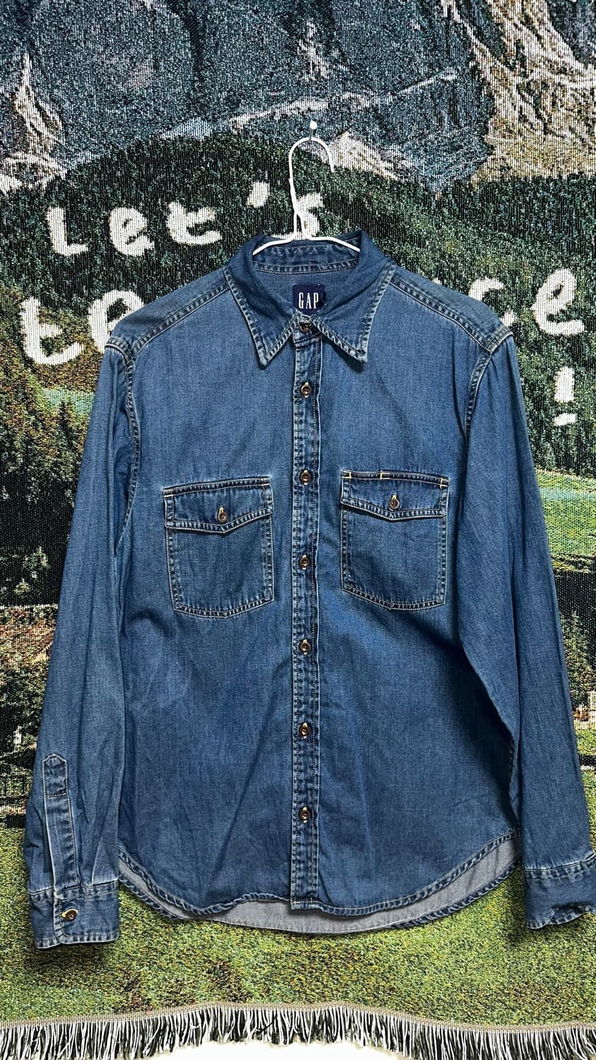 GAP 데님 투포켓 셔츠 XS 상품이미지1