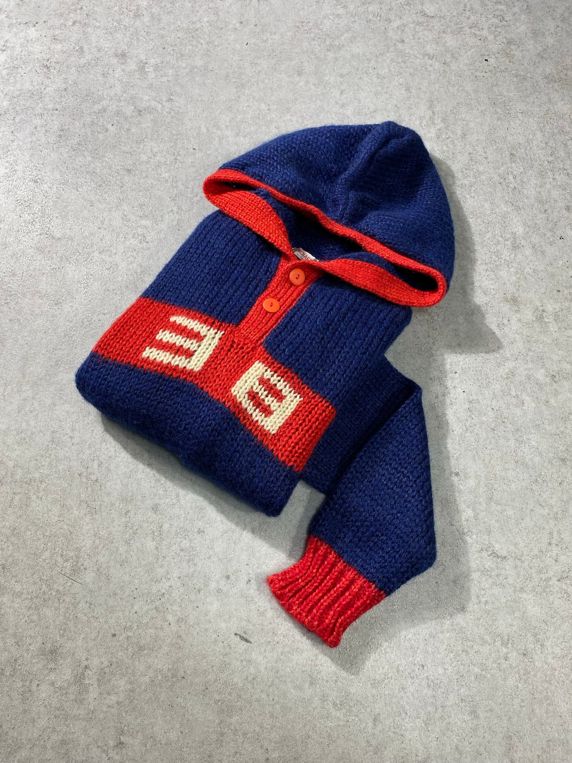 [L] 90s Vintage 빈티지 후드 핸드 니트 상품이미지5