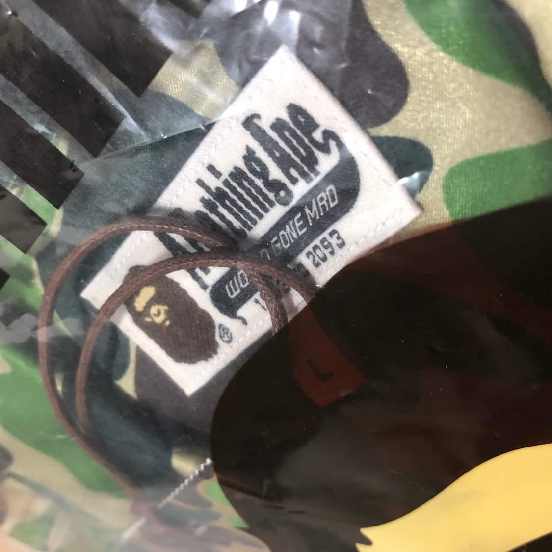 베이프 ABC 카모 오픈 칼라 숏슬리브 셔츠 그린 L 상품이미지4